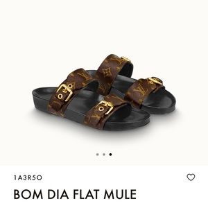 LOUIS VUITTON Bom Dia flat mule sandals